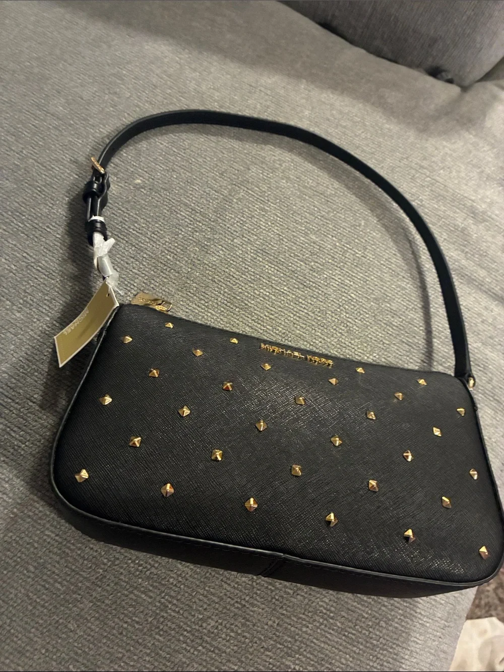 Michael Kors jet set studded pouchette purse